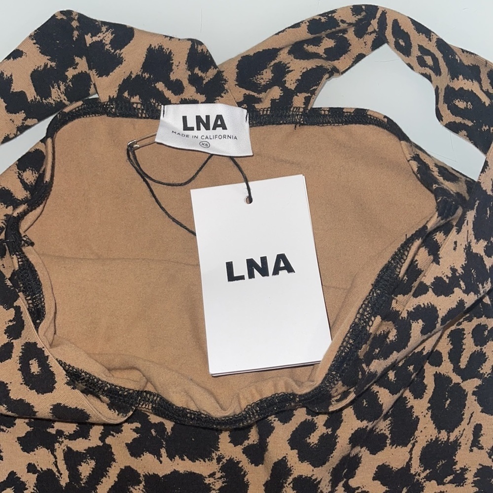 LNA Valley Leopard Crop Top - Picture 4 of 6